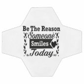 Wees de reden waarom iemand vandaag lacht geschenk voetbal (Enkel)