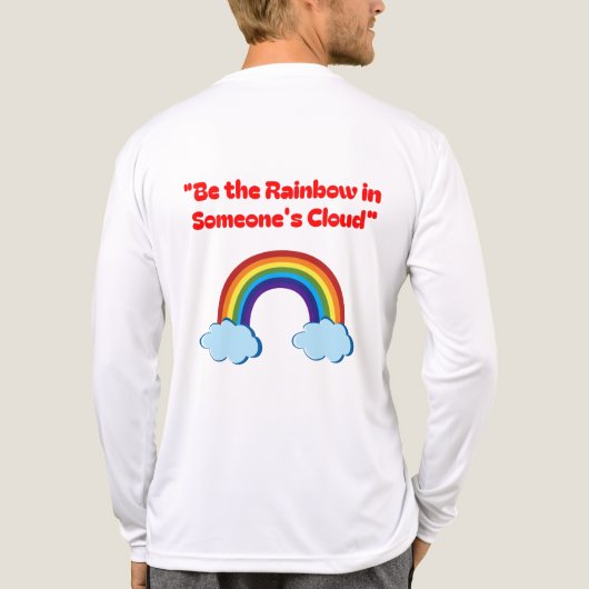 Wees de regenboog in iemands wolk Tri-Blend shirt (Achterkant)