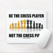 Wees de schaakspeler niet het schaakstuk muismat (Met muis)