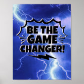 Wees de spelwisselaar! - MOTIVATIE INSPIREREND Poster (Voorkant)