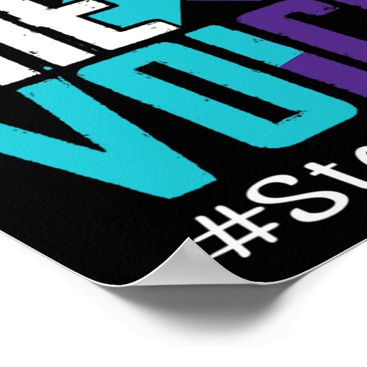 Wees de Spraak Zelfmoordbewustzijn Geestelijke gez Poster (Hoek)