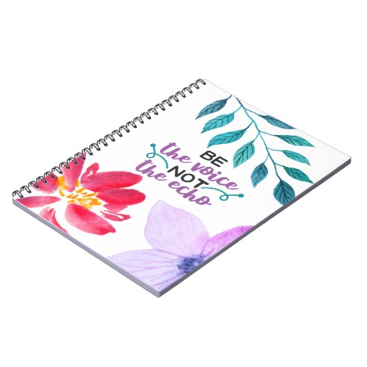 Wees de stem niet de echo notitieboek (Linkerzijde)