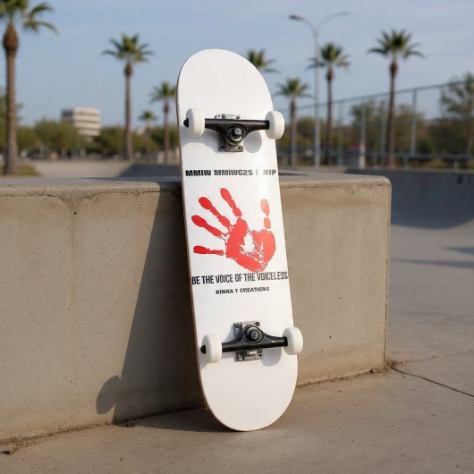 Wees de Stem van de Stemlozen Persoonlijk Skateboard