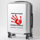 Wees de stem van de stemlozen sticker (Koffer)