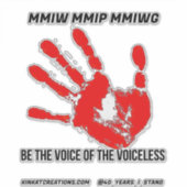 Wees de stem van de stemlozen sticker (Voorkant)