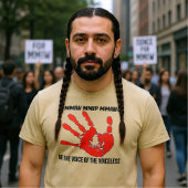 Wees de stem van de stemlozen t-shirt