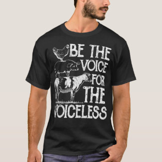 Wees de stem voor het stemloze Veganisme Organic V T-shirt