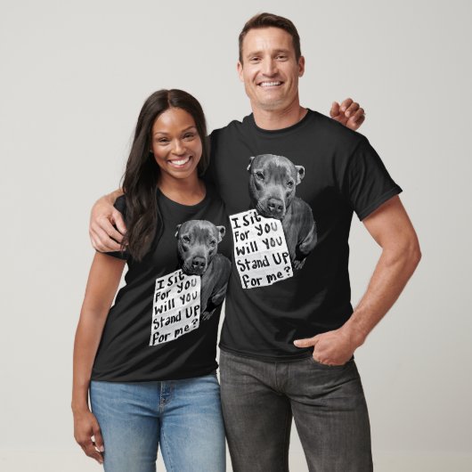 Wees de stem voor Pitbulls en Rescues T-shirt (Unisex)