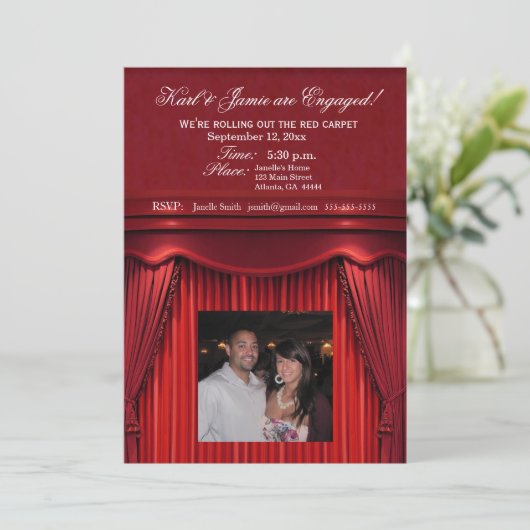 Wees de sterren in je eigen uitnodiging voor een b (Staand voorkant)