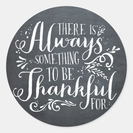 Wees de Sticker van de Thanksgiving met Thankful C (Voorkant)