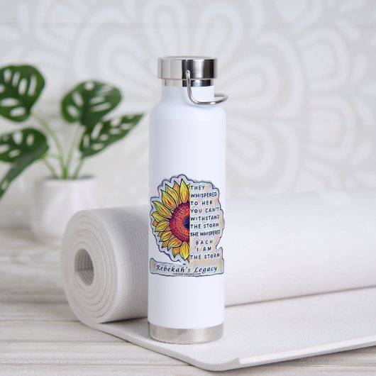 Wees De Storm Koperen Waterfles (Yoga (Gedraaid) )