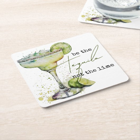 Wees de Tequila Niet de Limoen Kartonnen Onderzetters (Schuin)