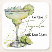 Wees de Tequila Niet de Limoen Kartonnen Onderzetters (Voorkant)