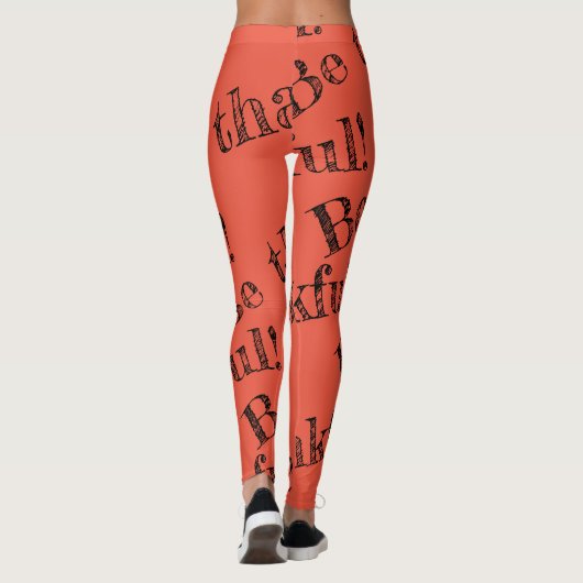 Wees de Thanksgiving dankbaar Leggings (Achterkant)