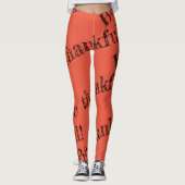 Wees de Thanksgiving dankbaar Leggings (Voorkant)