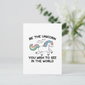 Wees de Unicorn Briefkaart (Staand voorkant)