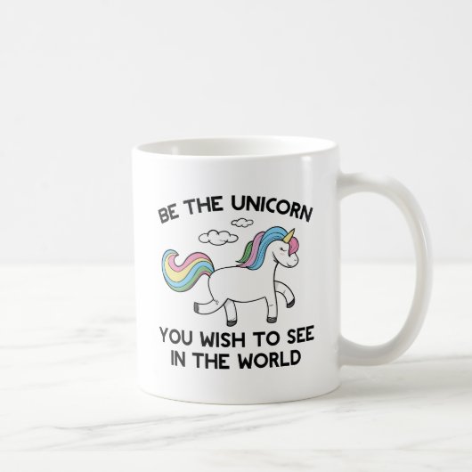 Wees de Unicorn Koffiemok (Rechts)