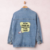 Wees de verandering die je in de wereld wilt zien denim jacket (Hangar)