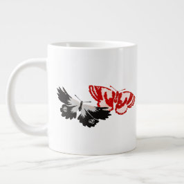 Wees de verandering die je in de wereld wilt zien grote koffiekop