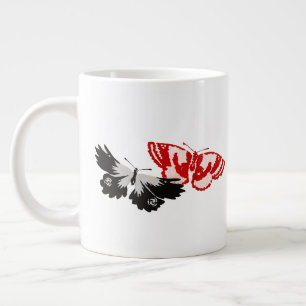 Wees de verandering die je in de wereld wilt zien grote koffiekop