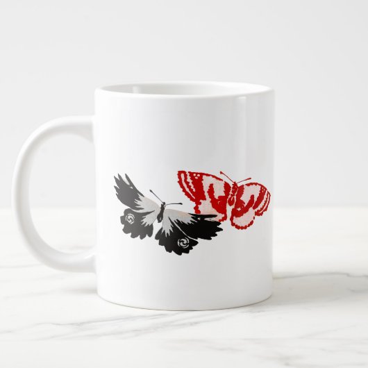 Wees de verandering die je in de wereld wilt zien grote koffiekop (Links)