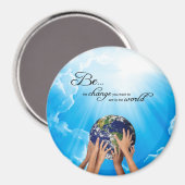 Wees de Verandering die je in de Wereld wilt zien Magneet (Voorkant / Achterkant)