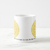 Wees de verandering die je wilt zien in de wereld. koffiemok (Center)