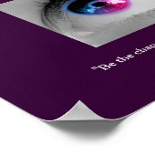 Wees de verandering die je wilt zien in de wereld. poster (Hoek)