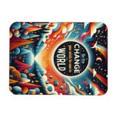 Wees de verandering die je wilt zien magneet (Horizontaal)