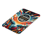 Wees de verandering die je wilt zien magneet (Linkerzijde)