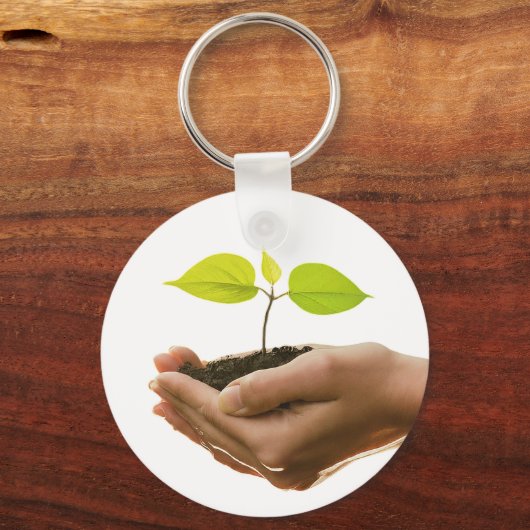 Wees de verandering die je wilt zijn - Sapling in  Sleutelhanger (Voorkant)