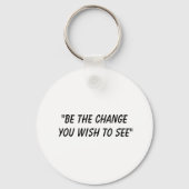 Wees de verandering die je wilt zijn - Sapling in  Sleutelhanger (Achterkant)