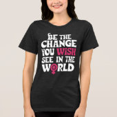 Wees de verandering die u wenst te zien in de were Tri-Blend shirt (Voorkant)