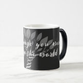 Wees de verandering die u wilt zien Typography Quo Magische Mok (Voorkant rechts)