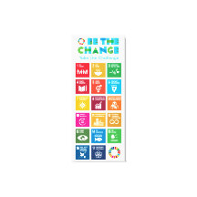 Wees de verandering Inspirerend Poster Global Goal