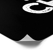 Wees de verandering positieve munt pun donker BG Poster (Hoek)