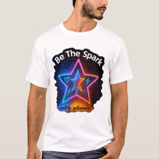 Wees de vonk | Motivatie Neon Star Graphic T-SH T-shirt