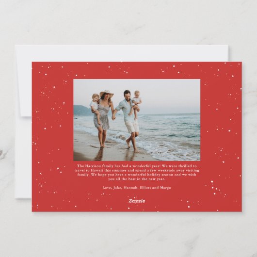 Wees de vreugde van het moderne script Kerstfoto Feestdagenkaart (Achterkant)