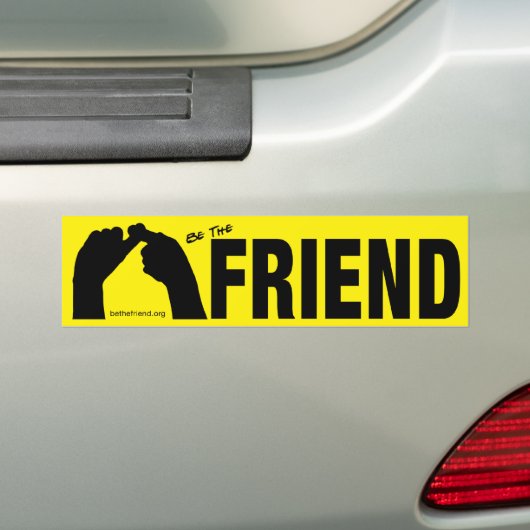 Wees de vriend Bumpersticker (Op auto)
