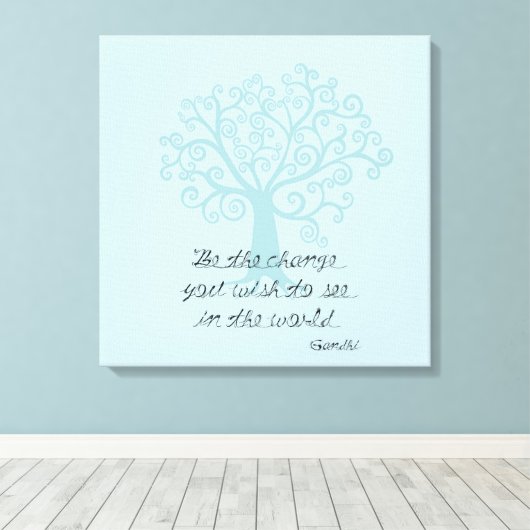 Wees de wijzigingsstructuur canvas afdruk (Insitu (Houten vloer))