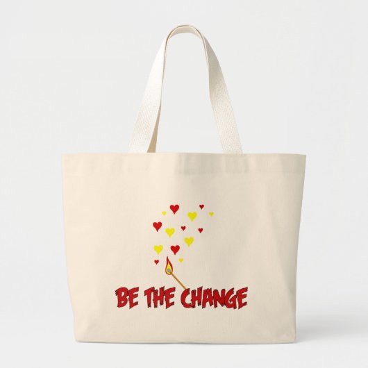 Wees de wijzigingsvlam grote tote bag (Voorkant)