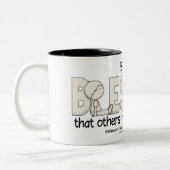 Wees de zegen tweekleurige koffiemok (Links)