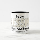 Wees de zegen tweekleurige koffiemok (Center)