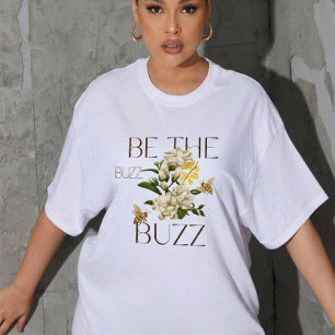 Wees De Zomer Vintage Botanische Bij Bloem Geschen Tri-Blend Shirt