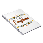Wees de zon notitieboek (Rechterzijde)