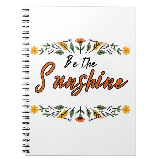 Wees de zon notitieboek (Voorkant)