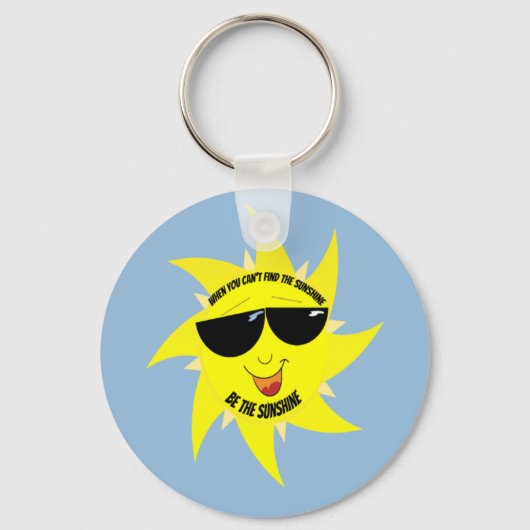 Wees de zonneschijn regenboog sleutelhanger (Voorkant)