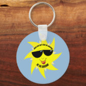 Wees de zonneschijn regenboog sleutelhanger (Voorkant)