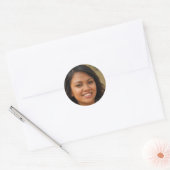 Wees de zonneschijn ronde sticker (Envelop)