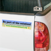 Wees deel van de oplossing! bumpersticker (Op Truck)